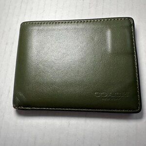 Coach Bi Fold Leather Wallet